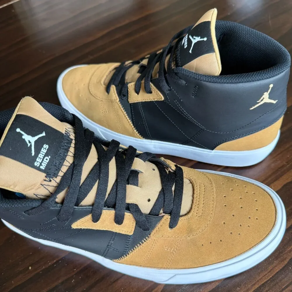 Nike Jordan Series.03 Mid Black/White-Elemental Gold Size 11 DA8026 017